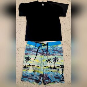 Hurley Board Shorts and Swim Shirt
